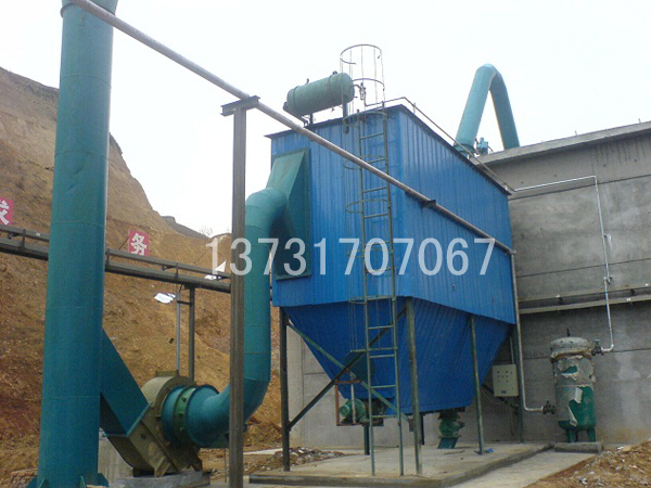 徐州建材廠(chǎng)破碎機(jī)PPC96-6氣箱脈沖除塵器安裝完畢
